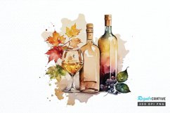 Watercolor Alcohol clipart png clipart Product Image 1