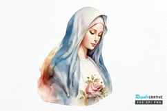 Watercolor Virgin Mary PNG Clipart Product Image 1