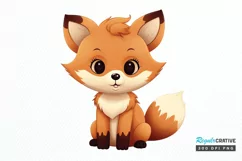 Woodland Baby Animals PNG Clipart Product Image 1