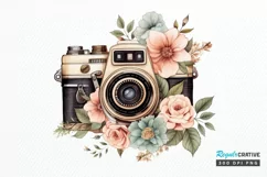 Floral Red Butterfly Couple PNG Clipart Product Image 1