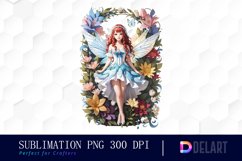 Watercolor Fairy Flower Clipart Product Image 1