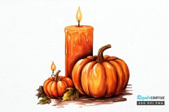 Big Watercolor Halloween PNG Clipart Product Image 1