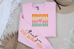 Mom Thank You For Being You Sleeve SVG, Mom Sleeve SVG Product Image 2