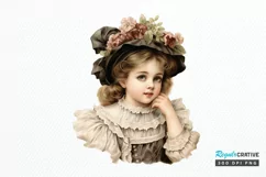 Victorian Little Girl PNG Clipart Product Image 1