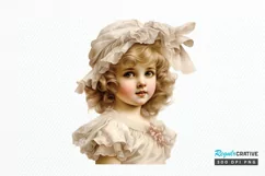 Victorian Little Girl PNG Clipart Product Image 1