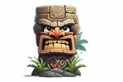 Stone Tiki God Sublimation PNG Clipart Product Image 1