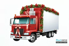 Christmas Truck PNG Clipart Product Image 1