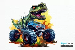 Dinosaur Monster Truck PNG Clipart Product Image 1