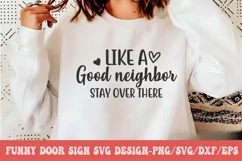 Funny Door Sign SVG Design | Door Sign SVG Design Product Image 1