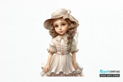 Victorian Little Girl PNG Clipart Product Image 1