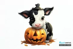Baby Cow For Halloween Sublimation PNG Clipart Product Image 1