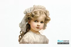 Victorian Little Girl PNG Clipart Product Image 1