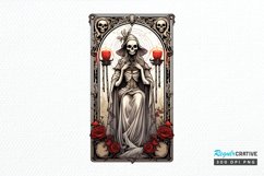 Skeleton Witch Tarot Card PNG Clipart Product Image 1