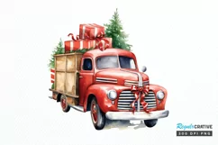Christmas Truck PNG Clipart Product Image 1