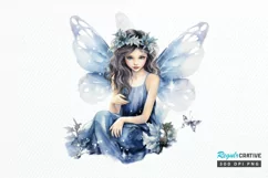 Winter Fairy Watercolor PNG Clipart Product Image 1