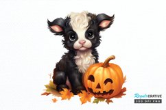 Baby Cow For Halloween Sublimation PNG Clipart Product Image 1