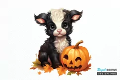 Baby Cow For Halloween Sublimation PNG Clipart Product Image 1