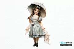 Victorian Little Girl PNG Clipart Product Image 1