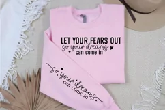 Let your fears so your dreams Sleeve SVG, Motivational SVG Product Image 2