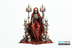 Skeleton Witch Tarot Card PNG Clipart Product Image 1
