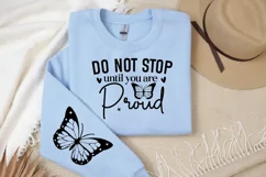 Do not Stop Until you are Proud Sleeve SVG, Motivational SVG Product Image 3