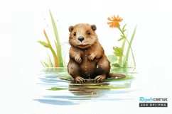 Woodland Baby Animals PNG Clipart Product Image 1