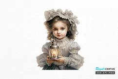 Victorian Little Girl PNG Clipart Product Image 1