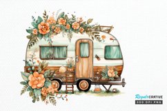 Watercolor Caravan Sublimation PNG Clipart Product Image 1