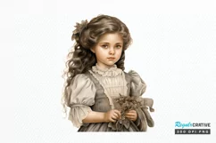 Victorian Little Girl PNG Clipart Product Image 1