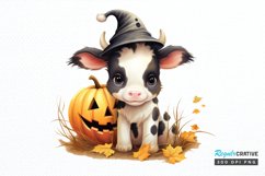 Baby Cow For Halloween Sublimation PNG Clipart Product Image 1