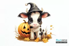 Baby Cow For Halloween Sublimation PNG Clipart Product Image 1