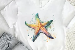 Watercolor Starfish PNG Clipart Product Image 2