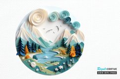 Paper Art Landscape PNG Clipart Product Image 1