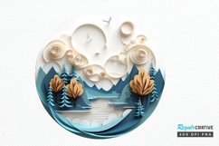 Paper Art Landscape PNG Clipart Product Image 1