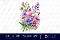 Watercolor Fairy Flower PNG Clipart Product Image 1