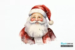 Watercolor Santa Claus PNG Clipart Product Image 1
