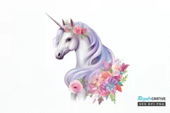 Fairy Unicorn Sublimation PNG Clipart Product Image 1