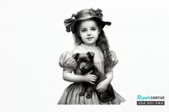 Victorian Little Girl PNG Clipart Product Image 1