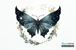 Fairy Night Moth and Moon PNG Clipart Product Image 1