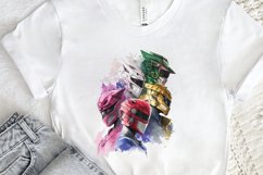 Watercolor Power Rangers PNG Clipart Product Image 2