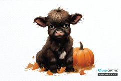 Baby Cow For Halloween Sublimation PNG Clipart Product Image 1