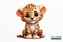 Cute Happy Baby Animal Sublimation PNG Clipart Product Image 1
