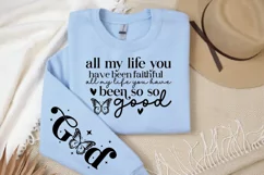 Goodness of God Sleeve SVG, Butterfly Sleeve SVG Product Image 3