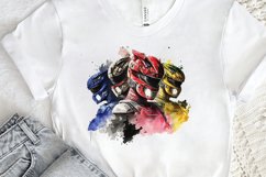 Watercolor Power Rangers PNG Clipart Product Image 2