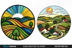 Watercolor Countryside Artwork Clipart Product Image 1