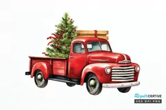 Christmas Truck PNG Clipart Product Image 1