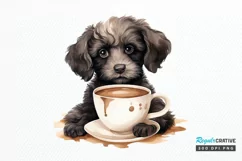 Dog Love Coffee PNG Clipart Product Image 1