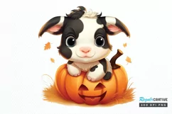 Baby Cow For Halloween Sublimation PNG Clipart Product Image 1