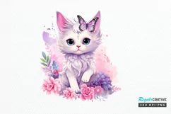 Fairy Cat Sublimation PNG Clipart Product Image 1