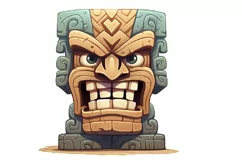 Stone Tiki God Sublimation PNG Clipart Product Image 1